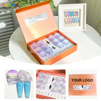 Ensemble de pigments à changement de couleur Diamond Shining Aurora Nail Art Pigment Caméléon Chrome Nail Powder Kit