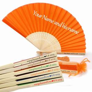 Éventails pliants vintage japonais et chinois en bambou, art populaire, peinture sculptée, thème sportif, mariages, danses, affaires, idéal pour l'été - Product Image 4