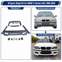 Kit carrosserie M Sport M Tech, pare-chocs avant, pare-chocs arrière, jupes latérales, kit carrosserie E46 pour BMW Série 3 E46 1998-2004