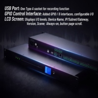 Processeur audio réseau Dante 8*8, montage en rack 1U, salle de conférence, processeur audio numérique Dante, alimentation fantôme 48V