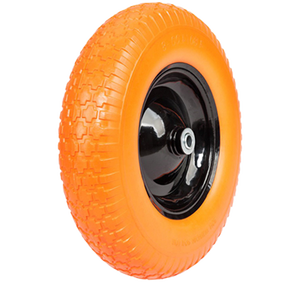 Pneu <span class=keywords><strong>de</strong></span> brouette robuste 16 "4.80/4.00-8 roulement <span class=keywords><strong>de</strong></span> chariot en polyuréthane solide anti-crevaison nouvelle roue <span class=keywords><strong>de</strong></span> remplacement 4.80/4.00-8 - Product Image 5