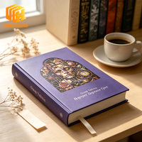 Impression de livres personnalisés à couverture rigide avec illustration sur le devant, série de littérature classique russe, couverture en papier spécial gaufré, reliure cousue Smith