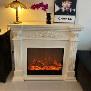 Chimenea Eléctrica Independiente, Calentador con Llama LED de 42"-60" con Control Remoto para Decoración de Sala de Estar o Casa de Campo - Product Image 2