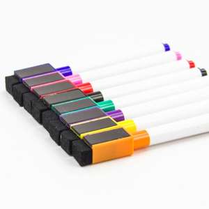 Non-toxic Magnetic Whiteboard Erase Marker <b>Pen</b> with Brush - Product Image 1