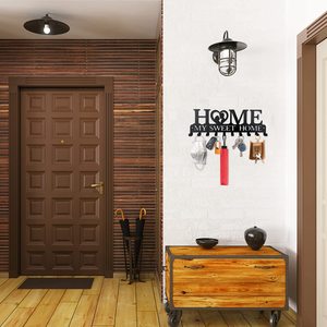 Jh-mech – porte-clés mural en métal rustique, décoration de la maison, My <span class=keywords><strong>Sweet</strong></span> Home, porte-clés mural - Product Image 5
