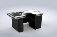 Comptoir en métal avec tiroir-caisse petit bureau de réception pour magasin de détail/supermarché/meubles de boutique