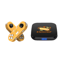 Console de jeu Kleincool X8 avec 2 manettes, Android 12 TV BOX, lecteur de jeux pour cadeaux d'anniversaire, fête de famille, jouet