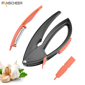 Garlic Press Manual Multi Function Kitchen Tool For Garlic Peeling And Mincing - Product Image 5