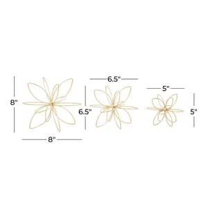 Ensemble de 3 pièces décoratives de table à fleurs de qualité classique pour décoration de mariage - Product Image 4