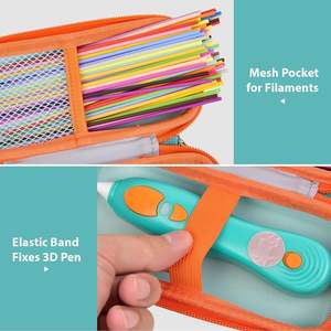 <span class=keywords><strong>3Doodler</strong></span> Start+Essentials 3D 印刷ペンと互換性のあるケース、子供用、フィラメント詰め替えパック用トラベルケース、マイクロ USB 充電器 - Product Image 5