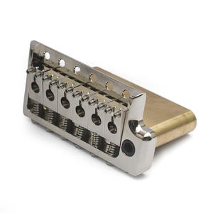 Puente de Trémolo de Latón Macizo de Alta Calidad OEM, Mecanizado con Precisión, Puente de Guitarra Eléctrica de 6 Tornillos, Alta Resonancia y Ligero - Product Image 4