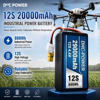 Baterai Drone OEM DHC-POWER Pemasok Guangdong 44.4V 16S 20000mAh 10C Semi-solid State 888Wh Heavy-Duty 800 Siklus -20-60 untuk