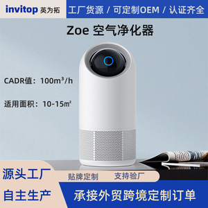 Purificateur d'air intelligent H13 HEPA avec pré-filtre et filtre à charbon, contrôle par application et commande vocale, pour la maison, le bureau ou l'usage sur bureau, moins de 200 pieds carrés - Product Image 5