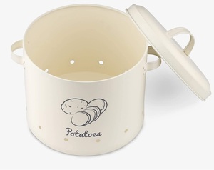 Kitchen Metal Lid Vegetable <strong>Potato</strong> Onion and Garlic Pots, <strong>Potato</strong> Storage Box Canister, Onion Garlic <strong>Containers</strong> - Product Image 3