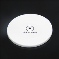 Autocollants adhésifs lumineux LED en acier inoxydable pour bouteilles et verres, directement de l'usine, pour ambiance de bar, impression de logo personnalisée disponible