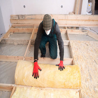 INSULWOOL Couverture en laine de verre de 25 mm d'épaisseur au design moderne, matériau de construction de l'usine chinoise, ISO, aluminium et PE inclus