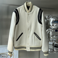 Veste de baseball vintage classique 2025, veste en laine, veste unisexe, marque de mode, veste décontractée pour couple