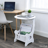 Table d'appoint moderne en plastique, petite table de chevet créative et simple pour la décoration intérieure, idéale pour le salon, le café ou le rangement de magazines