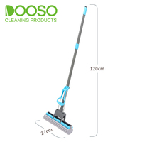 Serpillière en éponge pour le nettoyage des sols, avec raclette télescopique à Long manche et serpillière hélicoïdale extensible