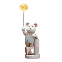 Grands ornements d'ours en résine écologiques pour le salon, meuble TV, canapé, décorations de sol, tirelire violente, haut-parleur Bluetooth
