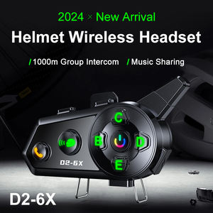 Intercomunicador inalámbrico Bluetooth para motocicleta, auriculares para Moto Casco, Intercomunicador con micrófonos para casco de motocicleta - Product Image 2