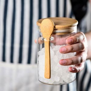 Ensemble d'épices portables durables de 450 ml, bocaux en verre avec couvercles, bocaux de stockage alimentaire écologiques pour le café et le miel, pour les fêtes - Product Image 4