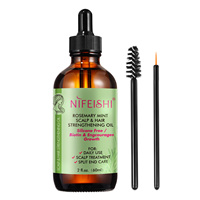 USA UK InStock Label pribadi minyak esensial Rosemary organik alami produk perawatan rambut hitam wanita pertumbuhan rambut Minyak Rosemary