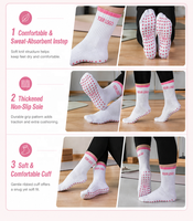 Chaussettes de yoga et de Pilates personnalisables de qualité supérieure, antidérapantes, avec grip en forme d'étoile, pour femmes
