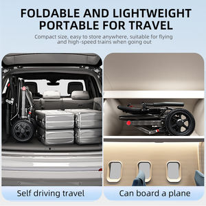 Silla de ruedas eléctrica ligera todo terreno directa de fábrica para adultos motorizada plegable a precios baratos al por mayor - Product Image 4