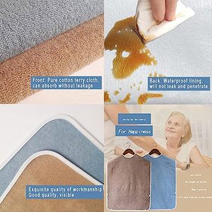 Bavoirs adultes personnalisés-bavoirs pour adultes homme femmes manger tissu pour personnes âgées et handicapées réglable éponge <span class=keywords><strong>bavoir</strong></span> vêtements Protec - Product Image 6