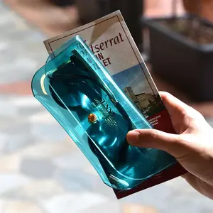 Прозрачный Чехол для очков, прозрачный чехол из ПВХ для солнцезащитных очков, сумка для хранения очков