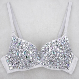 Reggiseno <span class=keywords><strong>con</strong></span> strass lavorato a maglia <span class=keywords><strong>con</strong></span> <span class=keywords><strong>ferretto</strong></span> da donna <span class=keywords><strong>con</strong></span> spalline regolabili - Product Image 3