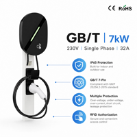 Chargeur de voiture électrique monophasé/triphasé TYPE2 7KW 11KW 22KW 32A 220V 380V, chargeur rapide EV, stations de recharge murales