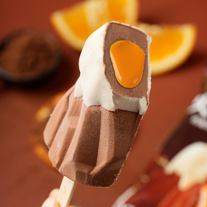 Abink Lava Chocolate Ice Cream 3D Sui Bian Crispy Chocolate Shell Helado De Elote Emballé en sachet Prêt à consommer 1 pièce - Product Image 1