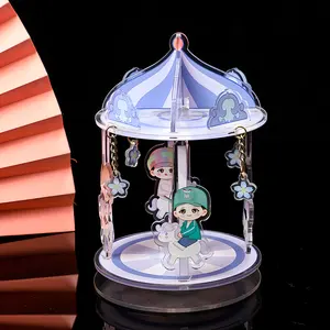 Hot bán vui cán Bảng trang trí bất kỳ hình ảnh bất kỳ hình dạng không có moq Acrylic đứng Carousel nhựa Standee - Product Image 1