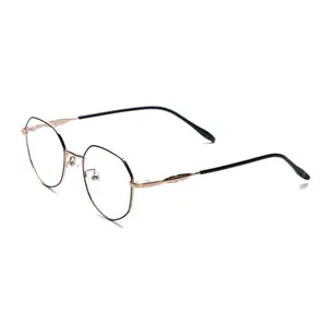 Retro Vintage kadınlar gözlük yuvarlak yeni gözlük çerçeveleri mavi ışık engelleme gözlük 2022 Metal gözlük çerçevesi