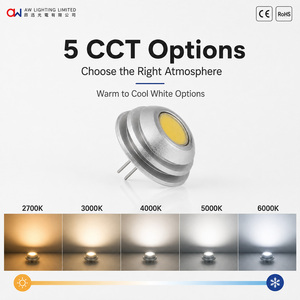 Mini ampoule LED G4 en aluminium COB 2700K-7000K AC DC 12V Blanc chaud Blanc froid pour l'éclairage hôtelier - Product Image 6