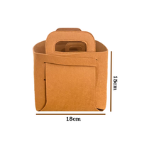 Boîte de rangement pliable et détachable en feutre de haute qualité avec poignée intégrée, panier de rangement portable sur mesure