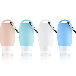 Refillable Silicone Travel Bottles Cosmetic Toiletry 40ml 60Ml 90ml Empty Plastic Travel Makeup Container