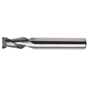 Fraise à queue en carbure monobloc standard Ta9992, hélice 35 degrés, 2 dents, courte, non revêtue, à emboîtement - Product Image 2