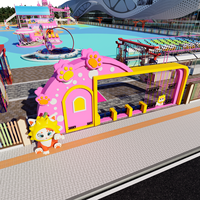 Équipement d'amusement, guichet de billetterie extérieur personnalisable, fabricant certifié CE, portail thématique, équipement de terrain de jeux non motorisé