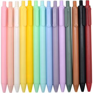 ปากกาเจลพลาสติกขนาด1.0มม. ปากกาลูกลื่นพิมพ์โลโก้ได้หลายสีพับเก็บได้ปากกาพลาสติก - Product Image 1