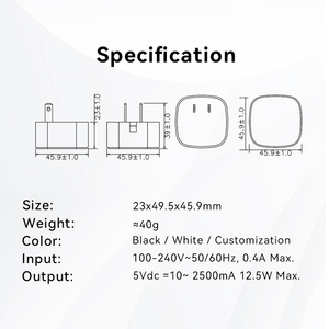 USB sạc 5V 0.5A 1A 2A 2.4A 2.5A 62368 61558 ul PSE CB giấy chứng nhận AC DC Power Adapter - Product Image 6