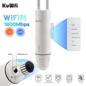 <span class=keywords><strong>Point</strong></span> d'accès extérieur longue portée PA+LAN KuWFi 2.4G&5.8GHz 1800Mbps Wifi6 Extender Mesh Repeater Mode <span class=keywords><strong>Gigabit</strong></span> 48V POE Solar IP65 - Product Image 2