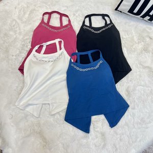 Nueva Camisola de Moda para <span class=keywords><strong>Mujer</strong></span>, Estilo Casual, con Almohadillas de Sujetador Integradas, para Uso Exterior, <span class=keywords><strong>Top</strong></span> Largo con <span class=keywords><strong>Tirantes</strong></span> Finos y Ajuste Delgado - Product Image 3