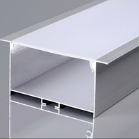 Profilé de canal LED en aluminium léger et adaptable, personnalisé en usine, pour la décoration d'hôtels