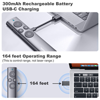 Presentador Inalámbrico N95s Pro Highlight con Puntero Láser y Batería de Litio Recargable de 300 mAh