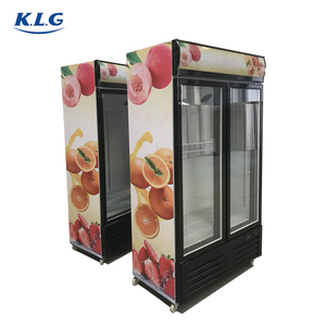 Réfrigérateur et congélateur de présentation pour supermarché, réfrigérateur vertical avec porte en verre et ventilateur de refroidissement automatique - Product Image 5