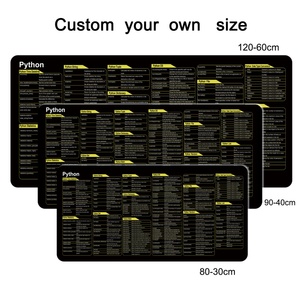 Custom Python Commands Shortcuts <b>Mouse</b> <b>Pad</b> Extended <b>Large</b> Cheat Sheet Mousepad Rubber PC Office Spreadsheet Keyboard <b>Mouse</b> Mat - Product Image 2