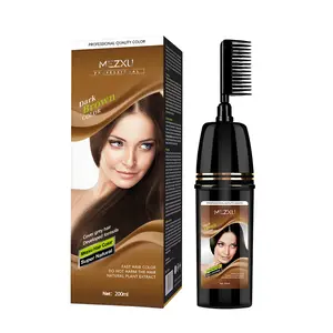 Factory Supplying Private Label Hair Dye Comb Magic Hair Color Comb Argan Speedy Hair Color Shampoo With Comb